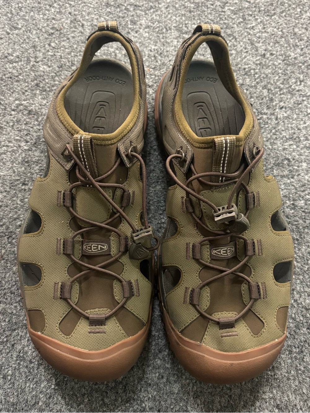 Keen Mens Olive Green and Brown Outdoor Sport Sandals